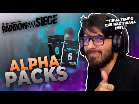 VÍDEO ABRINDO ALPHA PACKS DEPOIS DE MUITOS ANOS! | RAINBOW SIX SIEGE