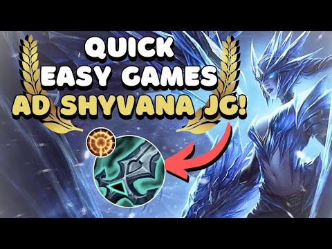 HOW TO END GAMES EARLY WITH AD SHYVANA JG  * How to Shyvana Jungle Best Build+Runes *