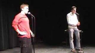 Adam and Andrew  Live - Emo Kid  + intro (12-02-06)