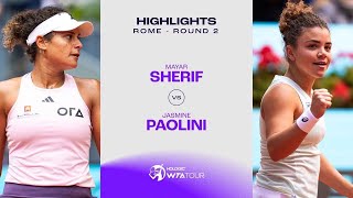 Теннис Mayar Sherif vs. Jasmine Paolini | 2024 Rome Round 2 | WTA Match Highlights