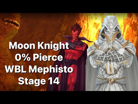 Moon Knight 0% Pierce WBL Mephisto Stage 14 Showcase-Marvel Future Fight