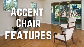 Zenvida Mid Century Modern Accent Armchair