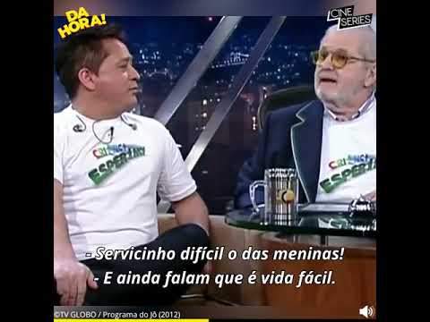 Leonardo explicando a família para  e Jô Soares kkkkk