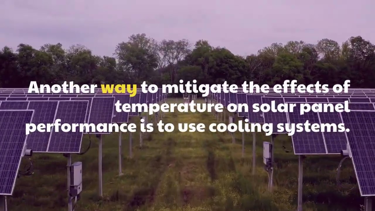 How does temperature affect the performance of solar panels?
