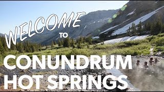 Some information on Conundrum Hot Springs.