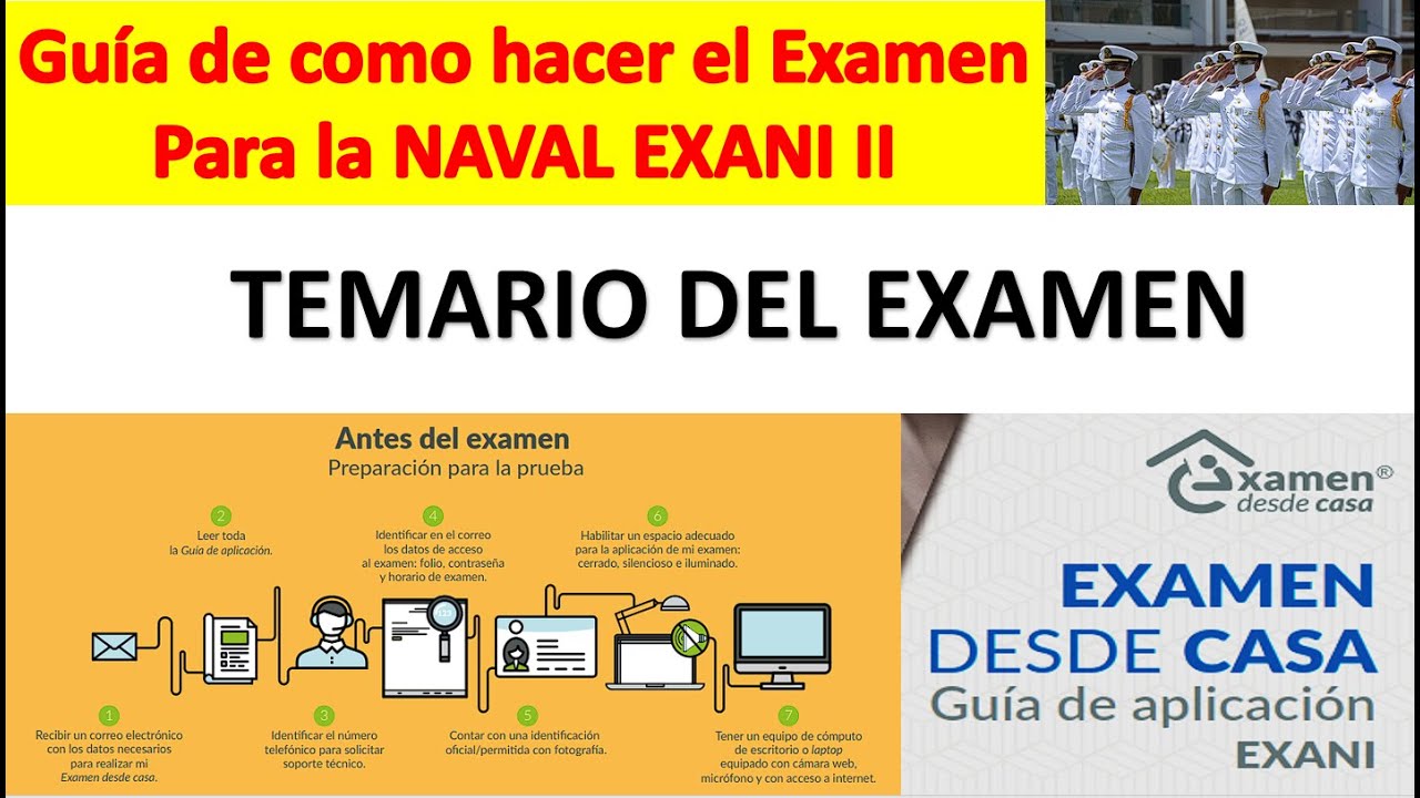 EXAMEN DE NAVAL Temario y Programa CENEVAL II 2023
