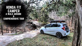 HONDA FIT/JAZZ CAMPER - A Walk around & Comprehensive Tour - 2021 Edition #HondaFit4Adventure
