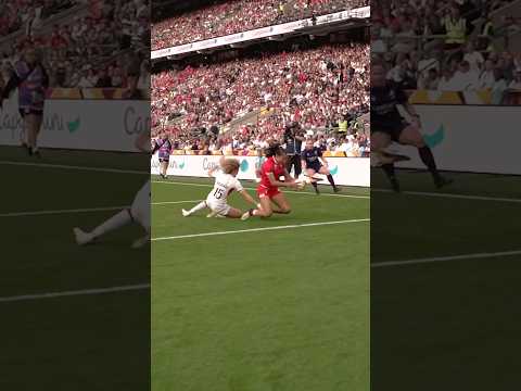 Asia Hogan-Rochester was not letting that one go 🤯 #Rugby #Shorts #RWC2025