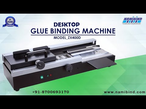 Three Clam Glue Binding Machine