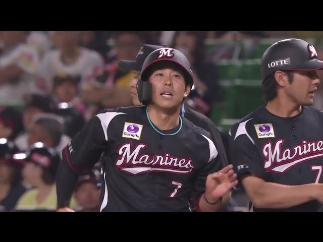 【2回表】 序盤から畳みかける!! マリーンズ・鈴木の追加点となるライト前タイムリーヒット!! 2019/5/10 H-M