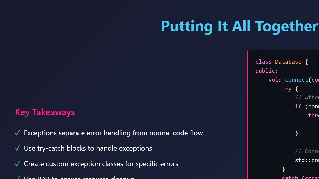 C++ Exception Handling Tutorial: Try, Catch & Throw Explained for Beginners ✨