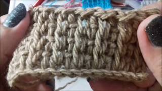 CROCHÊ TUNISIANO PONTO INGLÊS SIMPLES TUTORIAL Marly Thibes