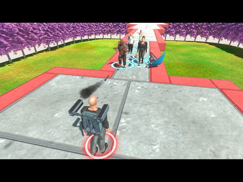 🔥MODERN NEIGHBORS attack ROCKY - Animal Revolt Battle Simulator