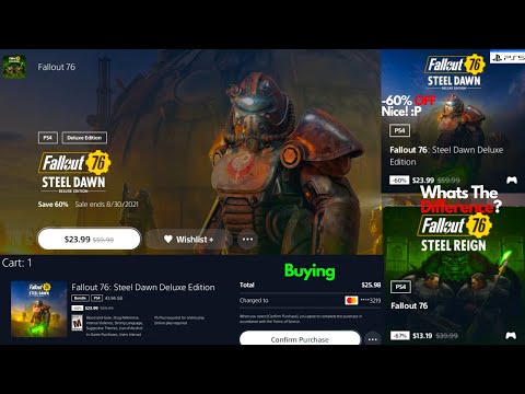 Buying Fallout 76 Steel Dawn Deluxe VS Fallout 76 Steel Reign