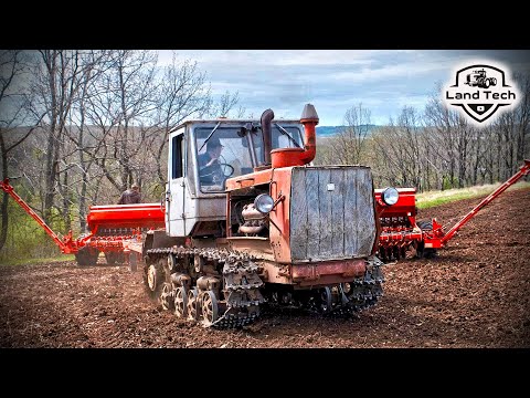 This tractor still helps out - the T-150 HTZ tracked tractor!