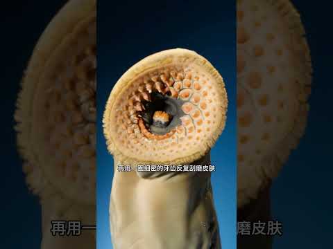 刚钓上的鱼，为啥长有“触手”？#七鳃鳗 #䲟鱼 #海洋生物