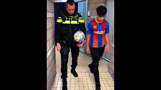 Barcelona Fan vs Police ☠️