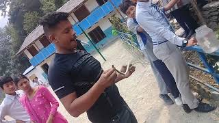 Snake catch By Birendra Karki @ Era Motherland School ||Rabi Gurung||