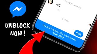 How to unblock and send messages again in Messenger