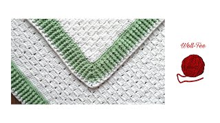 Baby Decke / Decke in allen Größen häkeln, Schritt für Schritt Anleitung, siehe auch Infobox