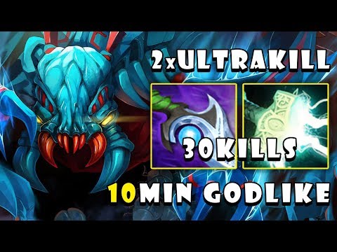 How To Play Weaver in 10MIN GODLIKE with 2xULTRAKILL & 30Kills | Dota 2 7.23
