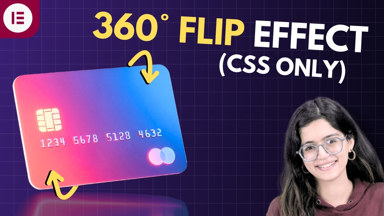 Stunning Card Flip on Hover Effect - Elementor