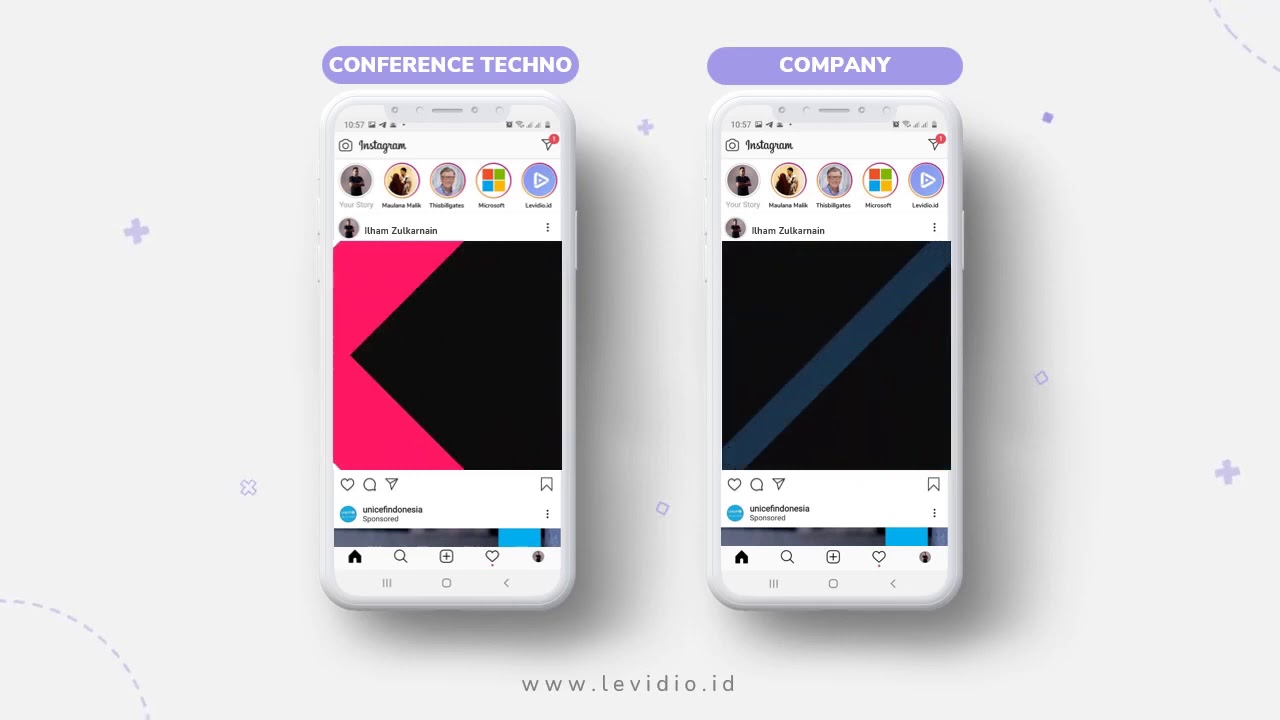 Square Video Animation Templates for PowerPoint