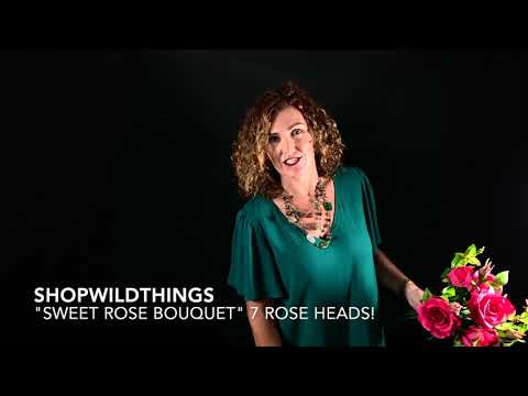 ShopWildThings Flower Bouquet Modification - Sweet Artificial Roses Cut for Maximum Beauty