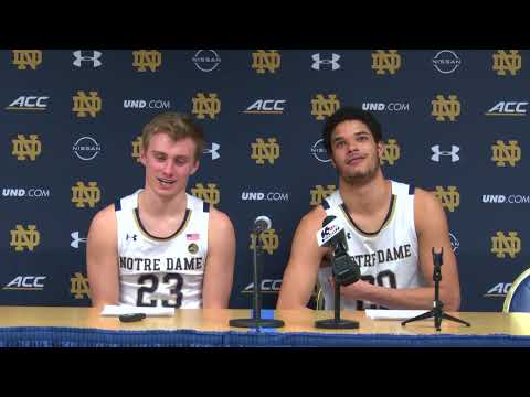 @NDMBB | Dane Goodwin & Paul Atkinson Press Conference - Western Michigan (12.20.21)