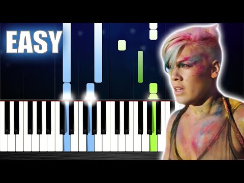 P!nk - Try - EASY Piano Tutorial by PlutaX