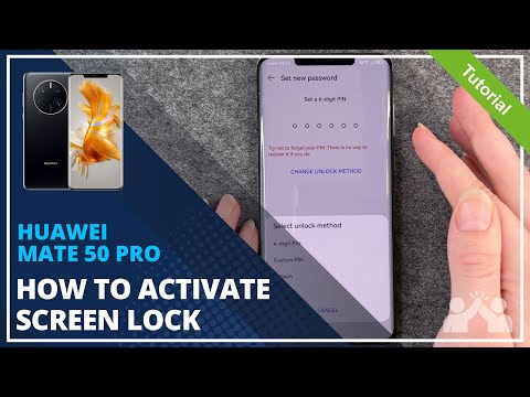 HUAWEI Mate 50 Pro - How to set up screen lock • 📱 • 🀡 • ☡ • Tutorial