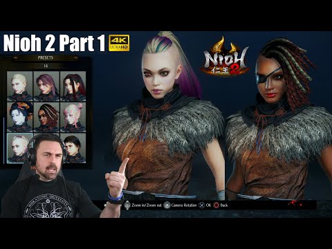 NIOH 2 Gameplay Walkthrough (Female) Intro and Character Creation Screen Part 1 [PS4 Pro 4K]