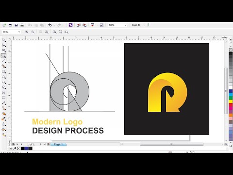 Modern R Letter Logo Design | So Easy Process | Do not west time learn graphics & earn money online