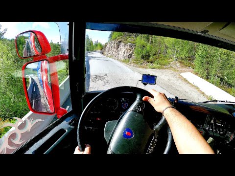 POV Driving Scania R440 - on the way to Rjukan Fv37
