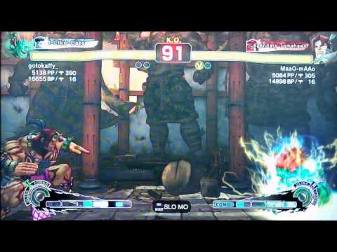 SSF4 AE 2012: gotokaffy (Blanka) vs MaaO-mAAo (T. Hawk)