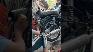 New bullet standard 350 into old bullet 350 |  Tail light modification👌🔥