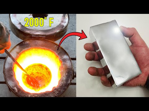 Mirror Polished Bullion from Scrap (And A Total Failure) - Melting Aluminum At Home