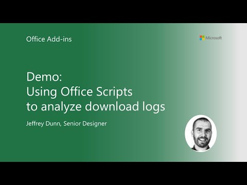 Using Office Scripts to analyze download logs