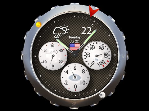 Weather & Analog Clock Widget Video