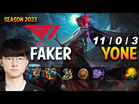 T1 Faker YONE vs JAYCE Mid - Patch 13.19 KR Ranked