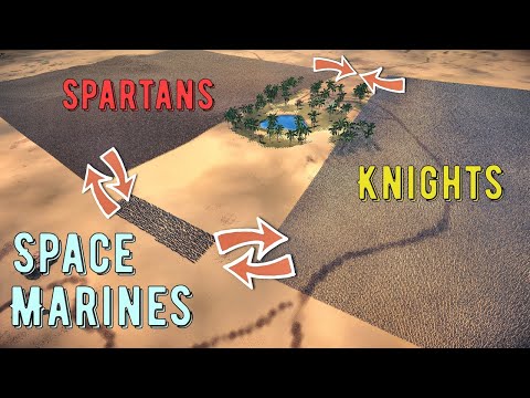 500,000 Knights vs Space Marines vs 500,000 Spartans - UEBS 2