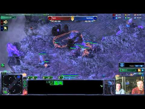 Starcraft2 - Rain (P) vs Naniwa (P) - Game 2of2 - Commentary by Axeltoss & Axslav - MvP Invitational