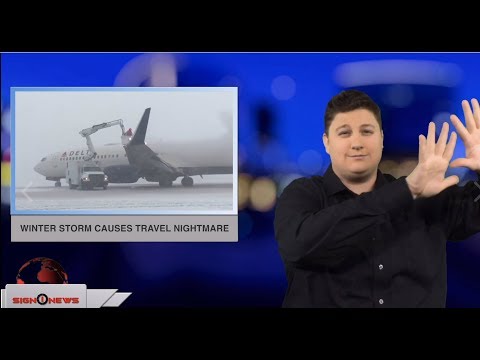 Winter storm causes travel nightmare (ASL - 11.26.18)