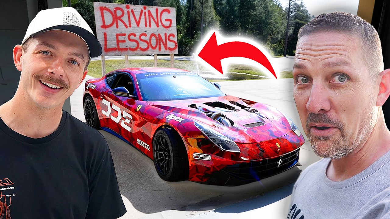 ADAM LZ TEACHES ME HOW TO DRIFT LIKE A PRO... (I CRASHED)