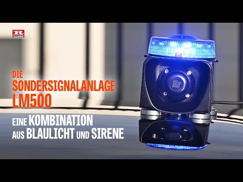 Die Sondersignalanlage LM500, eine Kombination aus Blaulicht und Sirene
