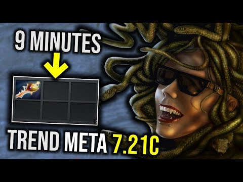 TREND META 7.21C..!! 9 Minutes DIvine Rapier 2x Ultrakill 1x Rampage 37 Kills Medusa 7.21c | Dota 2
