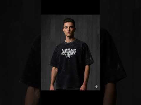 Premium Acid Wash Drop Shoulder TShirt