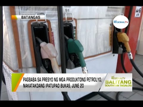 Balitang Southern Tagalog: Oil Price Rollback
