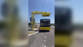 Ebrt Bergamo, le prove su strada del nuovo bus elettrico per Dalmine e Verdellino