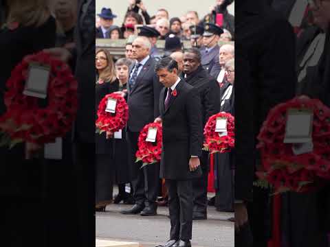 Prime Minister Rishi Sunak joins His Majesty King Charles III for Remembrance Day service